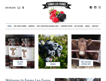 Tablet Screenshot of emmaleafarms.com